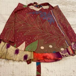 Multicolor A-Line Skirt